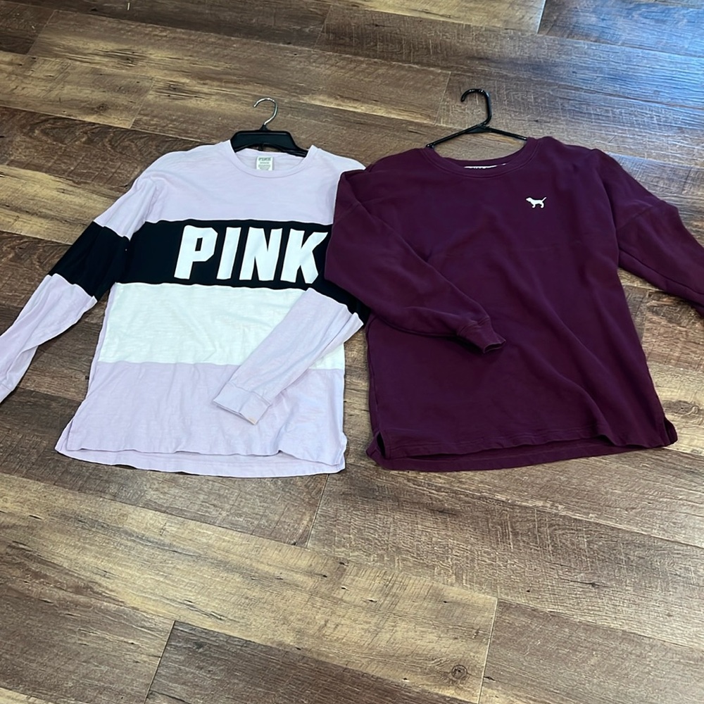 PINK long sleeve shirts. Size small